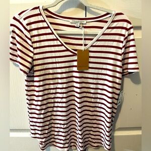 Women’s Red Stripe Shirt 
New with Tags
